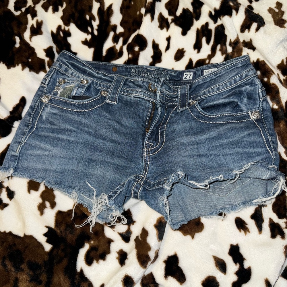 Distressed Denim Women Shorts